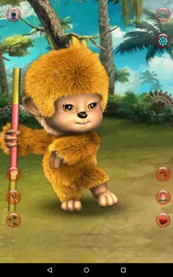 Talking Cute Monkey android App screenshot 0